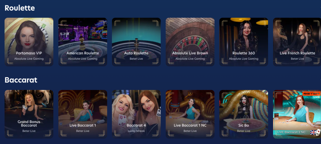 live casino games